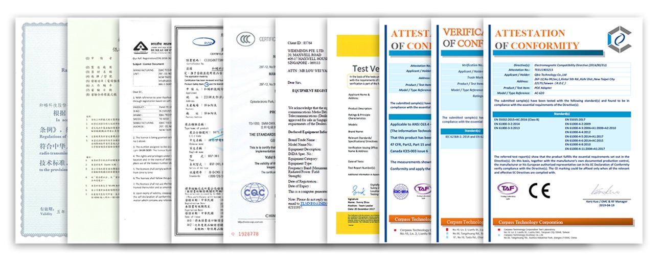 Certifications