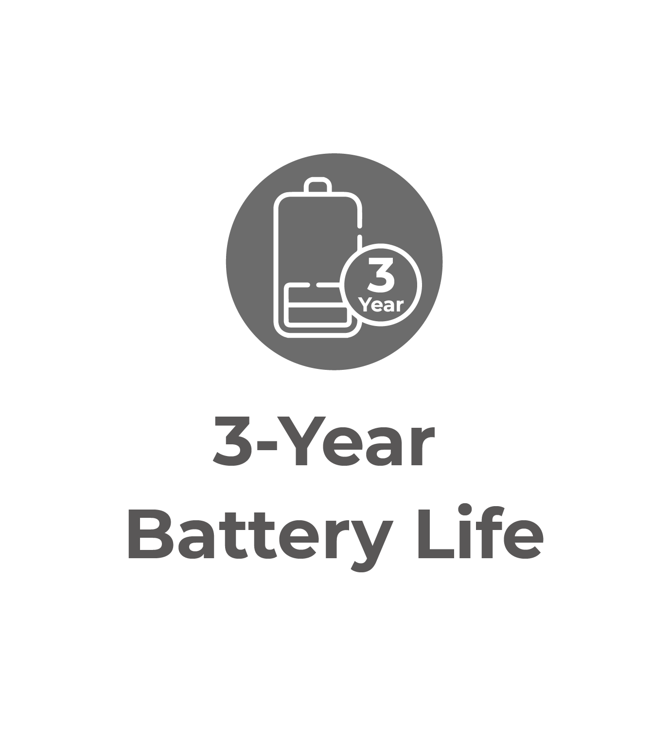 EP Series icon - 3 year battery life