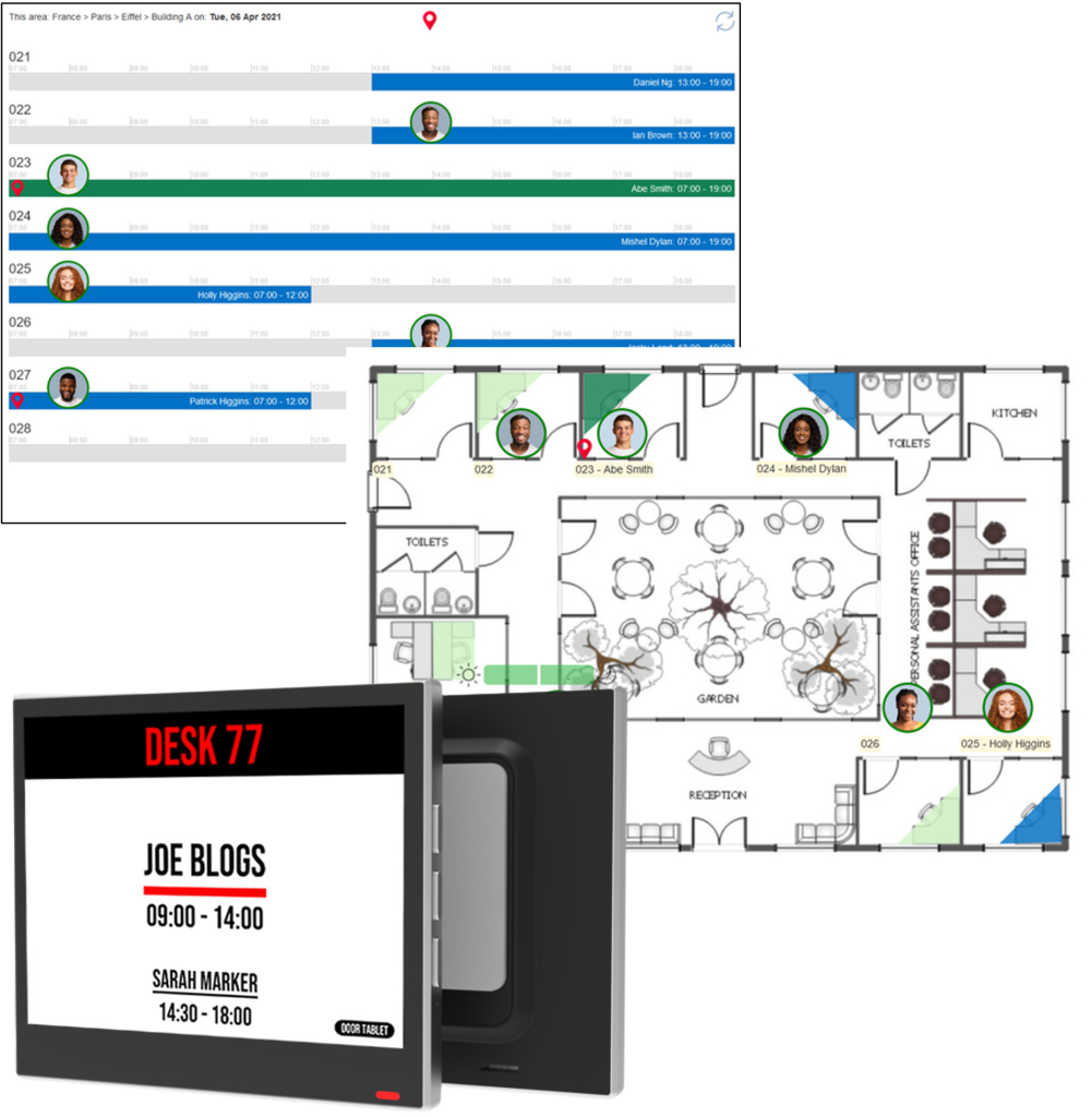 Door Tablet - Hot Desks