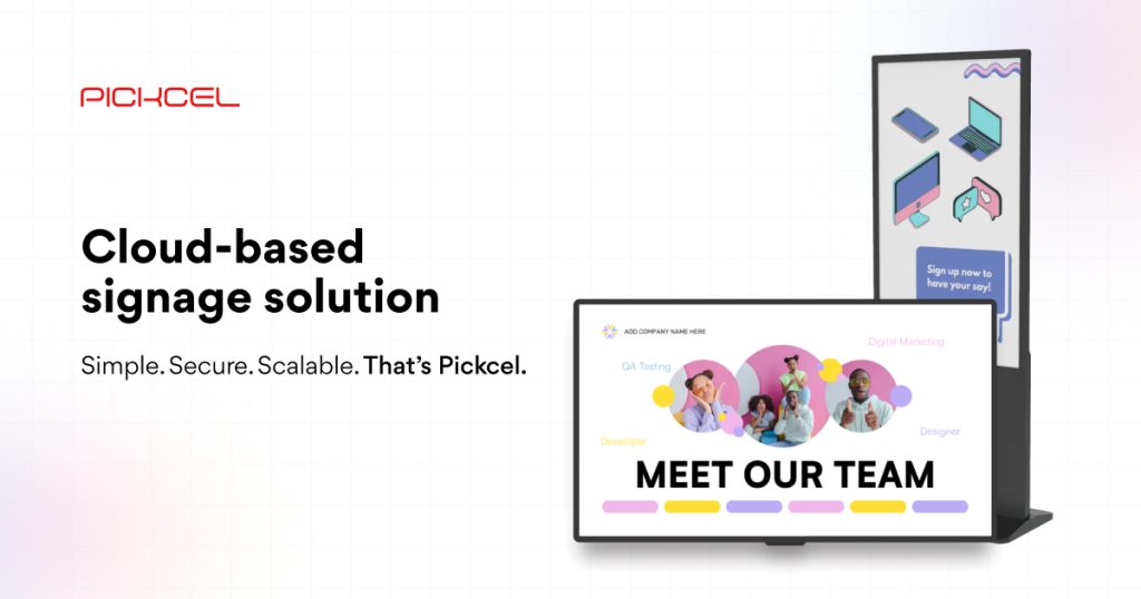 Pickcel Banner image