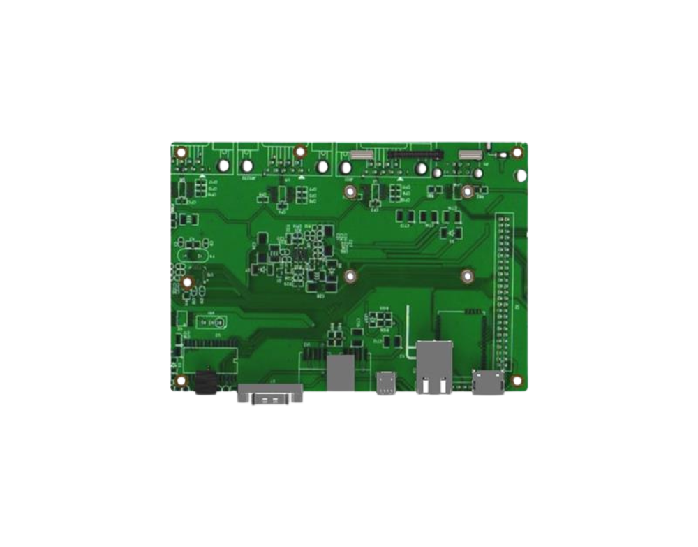 Top view of the QCB-1000 motherboard