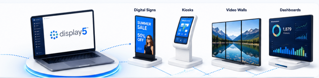 Display5 digital signage use case.